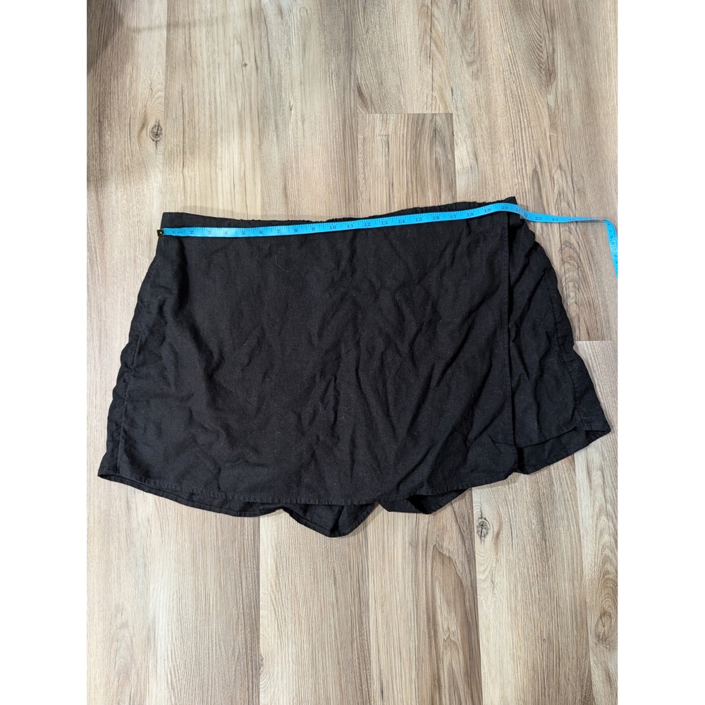 Old Navy, Women's XXL, Black Linen Blend Skort, Lightweight Casual